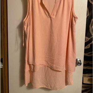 Sheer sleeveless blouse NWOT. Size 3x